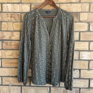 Lucky Brand Long Sleeve Peasant Top - M